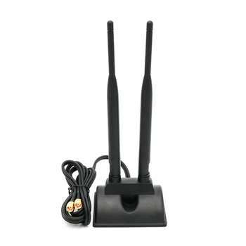 Двухдиапазонная WiFi антенна 2,4 ГГц 5 ГГц, основание штекерной антенны RP-SMA для ПК