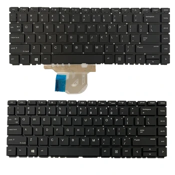 Сменная клавиатура с американской раскладкой на английском языке С подсветкой/Без Подсветки для Ноутбуков HP Pro book 440 G6 445 G6 440 G7 445 Серии G7