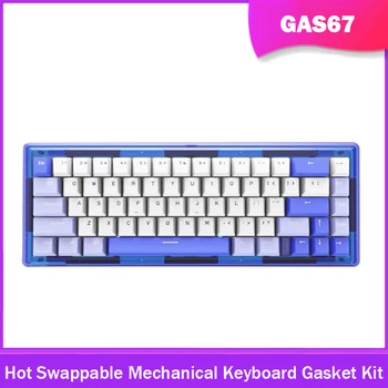 Комплект прокладок механической клавиатуры GAS67 с возможностью горячей замены с RGB подсветкой BT 2.4 G Проводной 3-режимный настраиваемый переключатель GATERON Клавиатуры